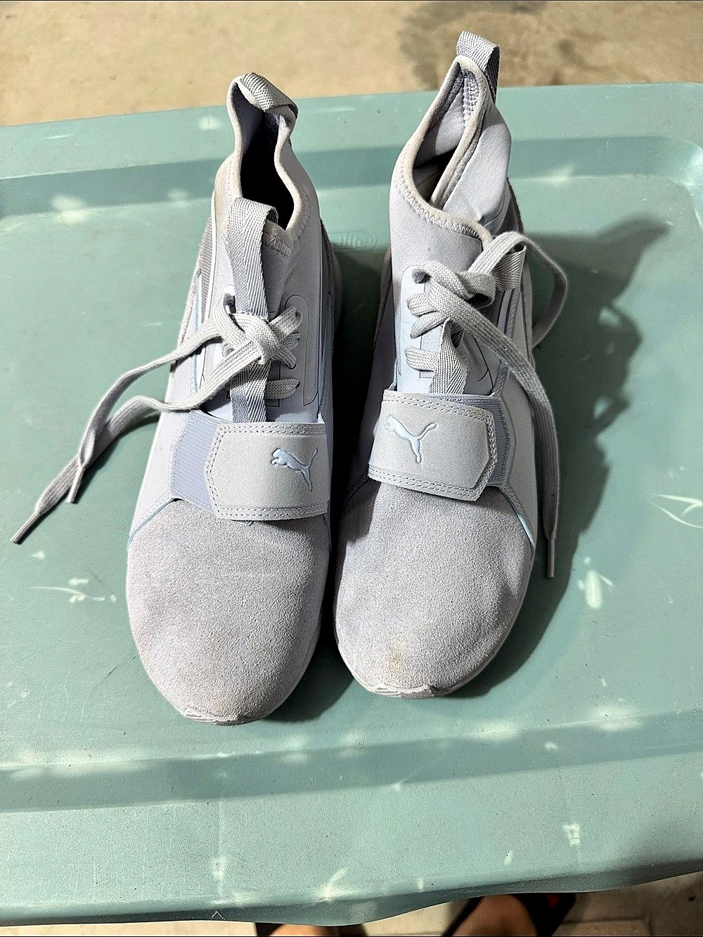 PUMA Fierce Strap Gray Sneakers US 9
